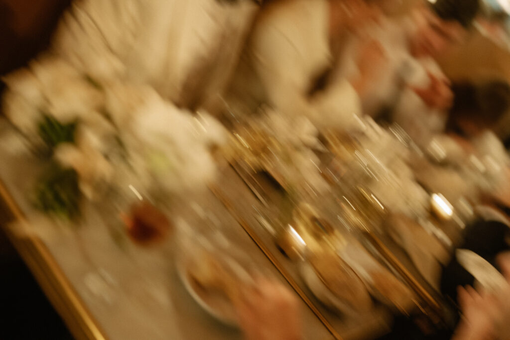 blurred image of tablescape