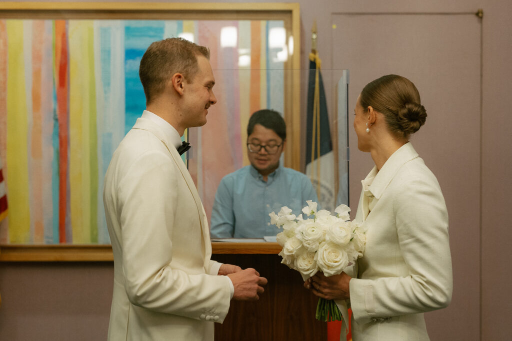 Vow Exchange at NY City Hall in Manhattan