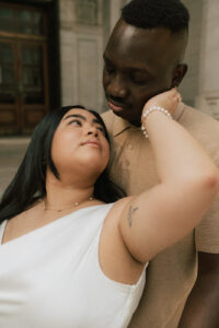 Cinematic, sultry, mood, engagement photos