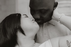 Black and White, Cinematic, sultry, mood, engagement photos