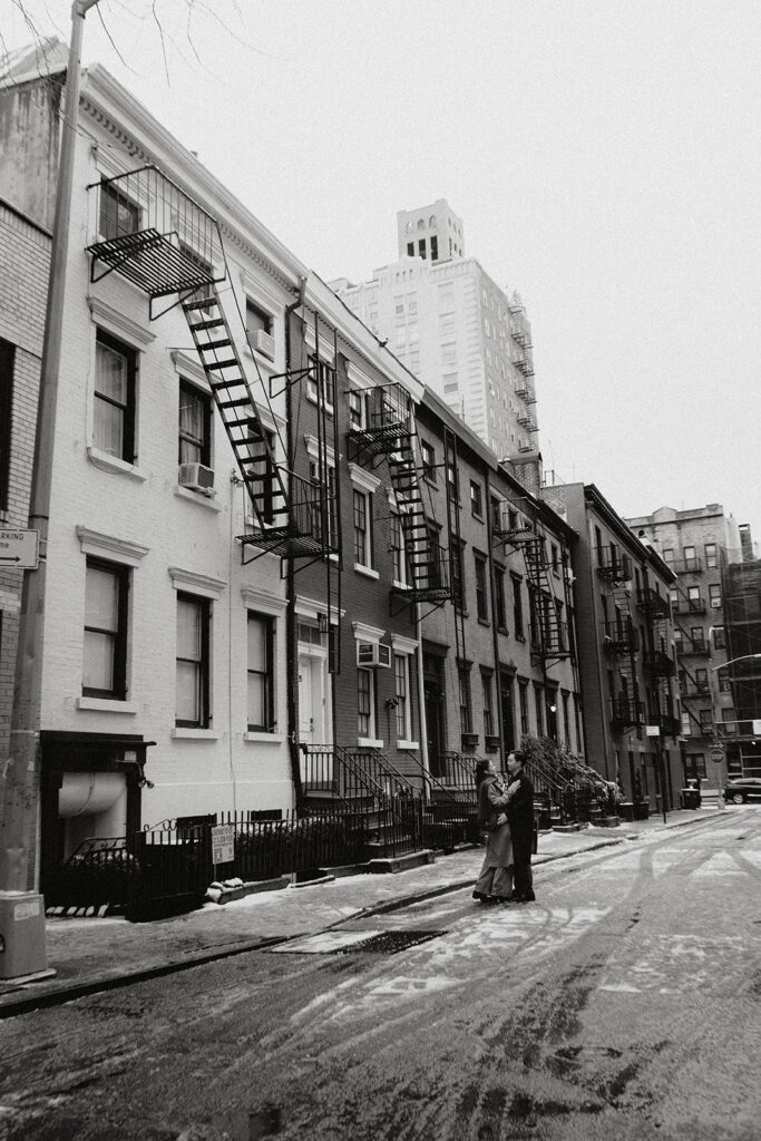 Winter engagement photo inspiration in the West Village, NYC.