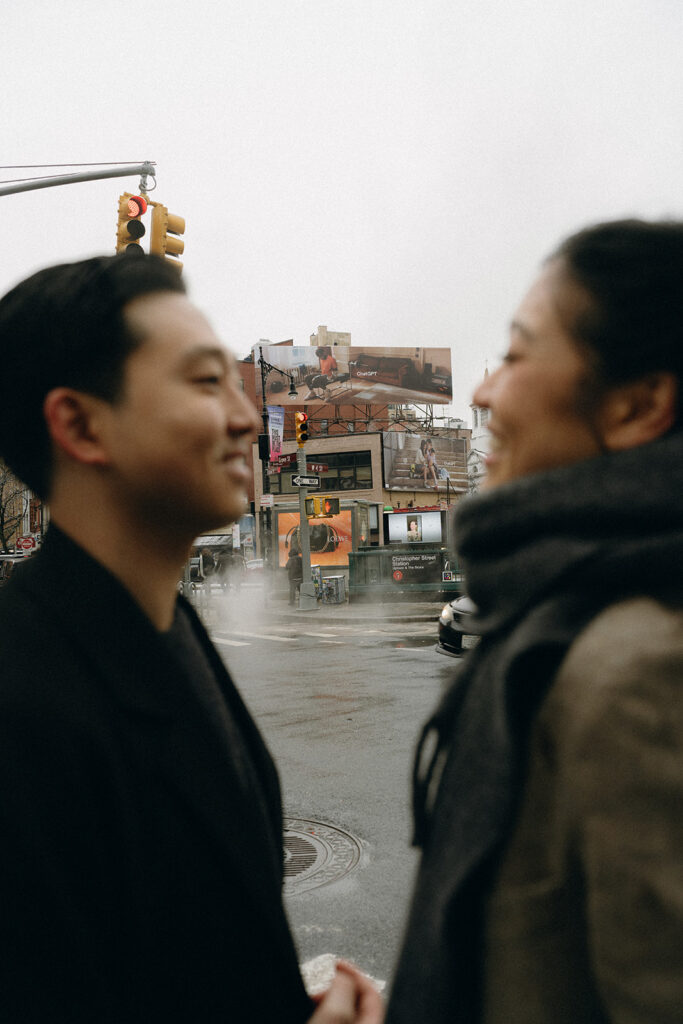 Winter engagement photo inspiration in the West Village, NYC.
